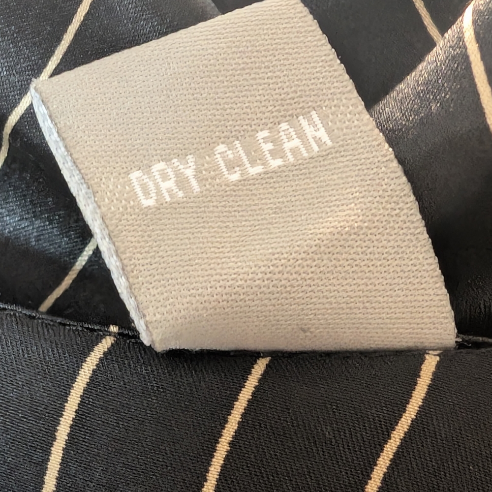 Kate Hill Black and White Striped Dress Shirt - Picture 7 of 10